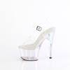 Pleaser - ADORE708HT Sandale à bride à la cheville, Pole dance chaussures - Transparent Product image